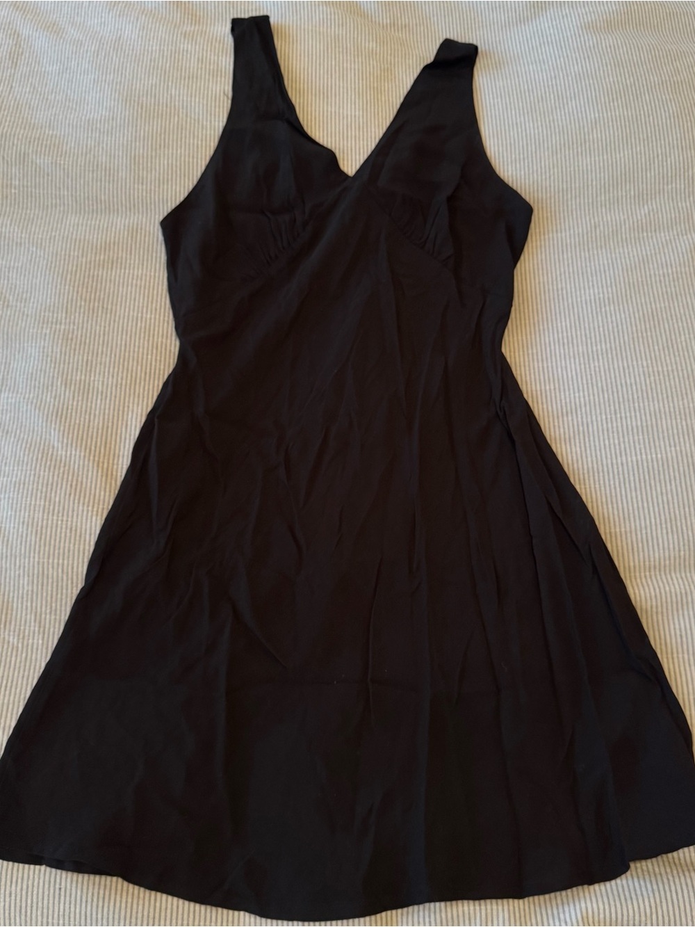 Wild Fable Black V-Neck Sleeveless Mini Dress